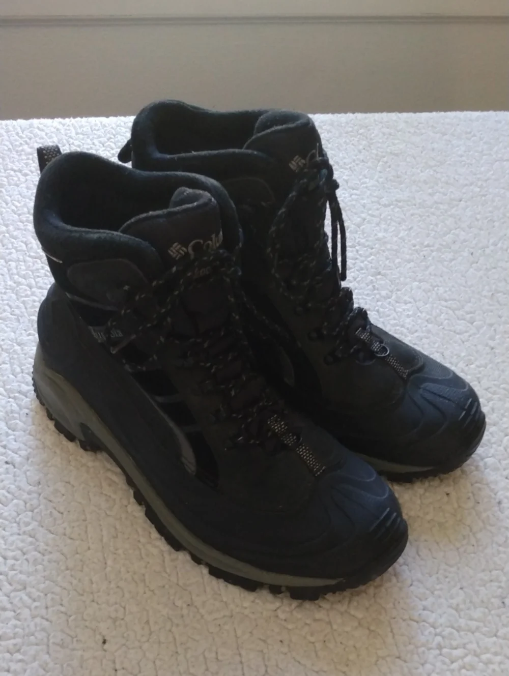 Columbia Black Omnitech Winter/Snow/Hiking Boots  10.5 Wide